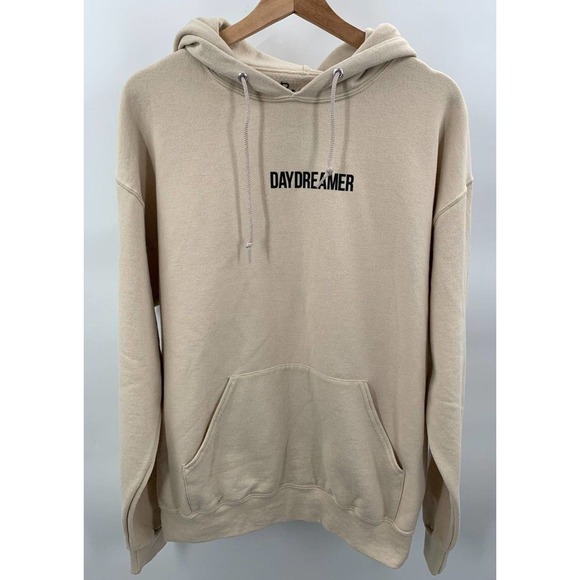 Bowery | Tops | Bowery Daydreamer Unisex Hoodie Size L Large Beige  Sweatshirt Sweater Pullover | Poshmark